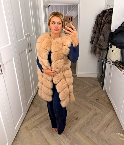 Real fox fur - fox, vest