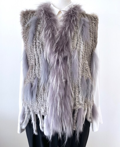 Real rabbit fur - fur, vest