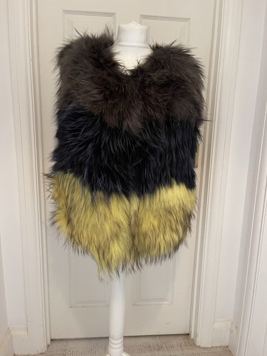 Bnwt yves solomon fox fur - solomon,