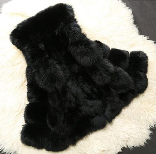 Ladies faux fox - faux, fur