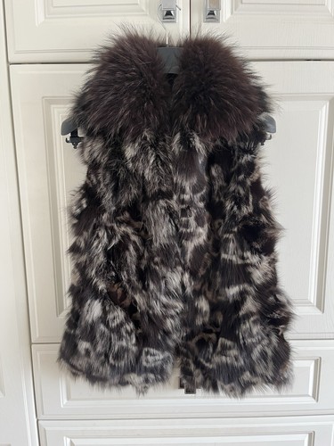 Ladies fox fur gilet waistcoat - ladies,