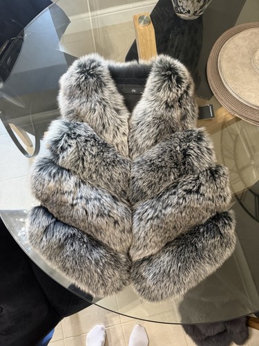 Women grey black fox - black,