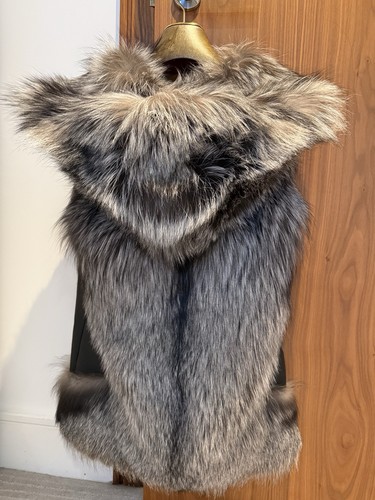 Fox fur gilet - fox,