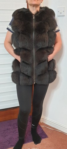 Real fox fur - fox, gilet