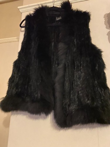 Real rabbit fur gilet ladies - fur,