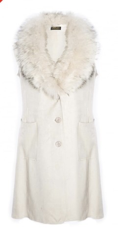 Faux suede gilet - suede,