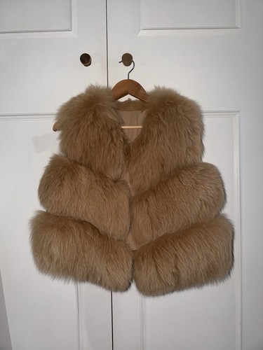 Wool fox fur - fur, waistcoat