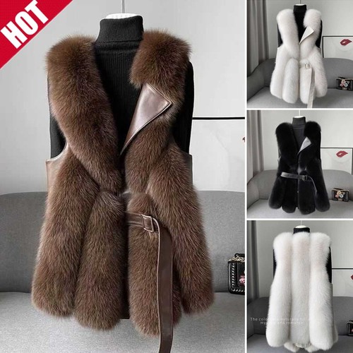 New women luxury fox faux - women,
