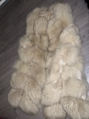 Women fox fur gilet - fox,