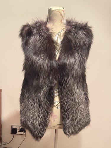 Real silver fox - silver, size