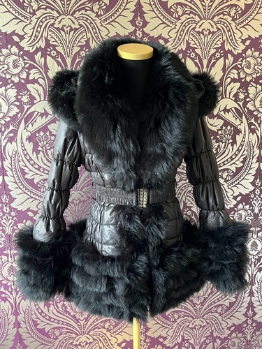 Genuine three row black fox - three,