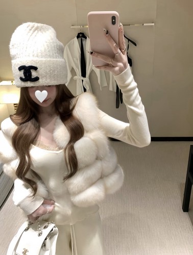 White real fox - , gilet