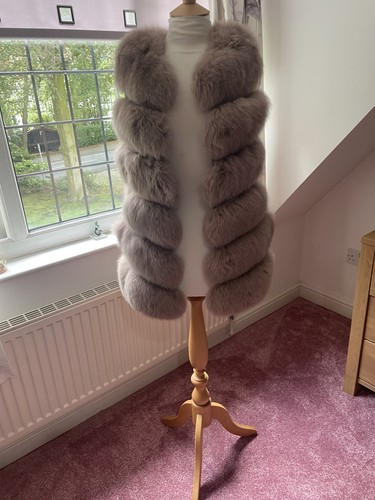 Stunning fox fur paneled gilet - fur,