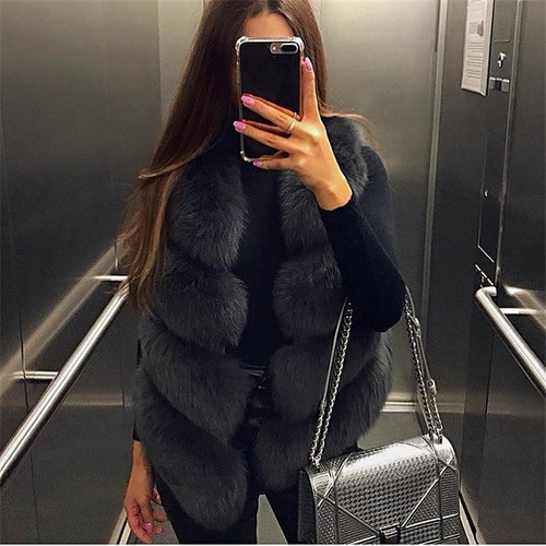 Women charcoal fox fur - women’s,