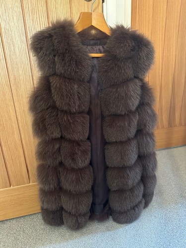 Womens real fox fur - fox, gilet
