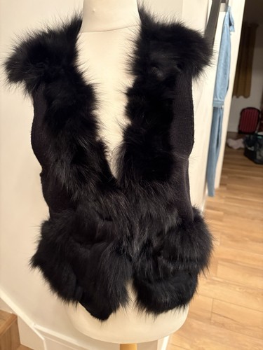 Genuine fox fur gilet size - genuine,