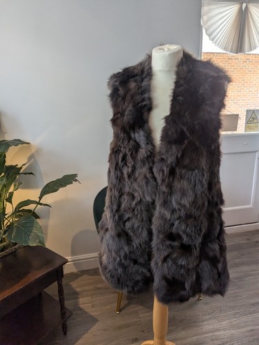 Fox fur gilet - fox,