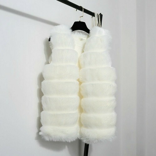 Women faux fox fur - fox,